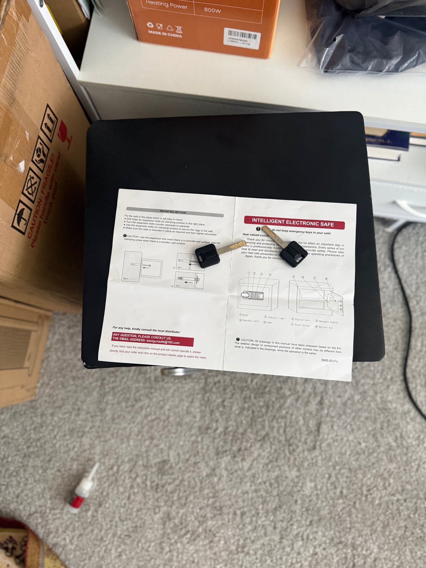 FULCYOVT Fireproof Home Safe