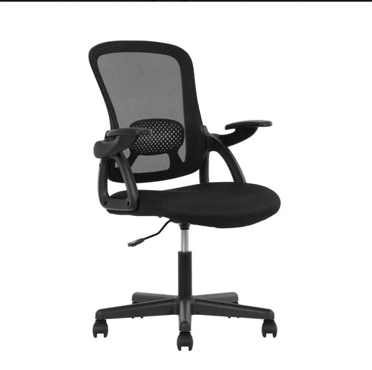 Mainstays MS53100081252BK Ergonomic Mesh Back Task Office Chair With Flip-up
